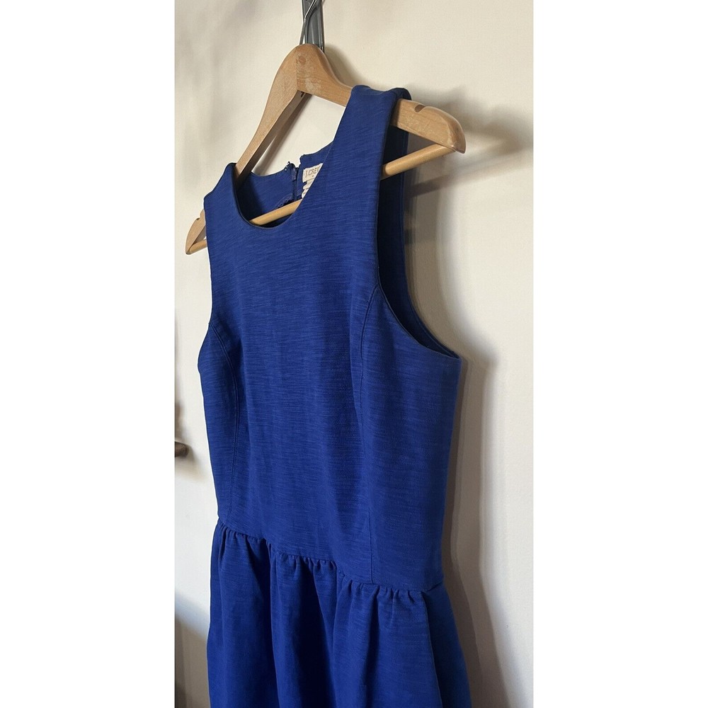 J Crew Factory Blue Daybreak Sleeveless Mini Dress Size Small - Picture 2 of 9